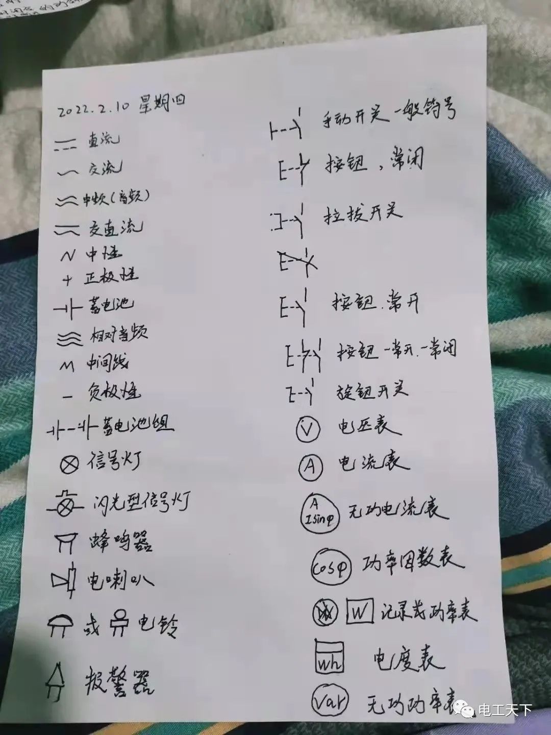 老电工建议:看不懂电路图,那就把这些文字和图形代号每周抄一遍!的图3